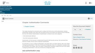 
                            3. Authentication Commands - Cisco.com Worldwide
