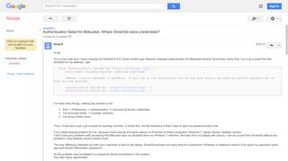 
                            6. Authentication failed for Bitbucket. Where SmartGit store credentials ...