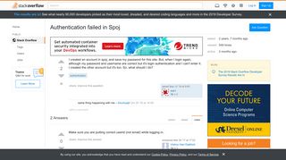 
                            4. Authentication failed in Spoj - Stack Overflow