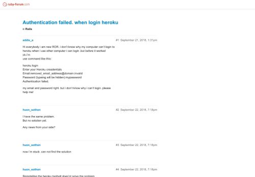 
                            8. Authentication failed. when login heroku - Ruby Forum