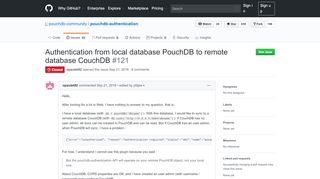 
                            2. Authentication from local database PouchDB to remote database ...