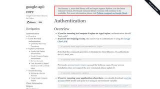 
                            13. Authentication — google-cloud 1933498 documentation - Google APIs