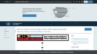 
                            6. authentication - How to create a secure login system with cookies ...