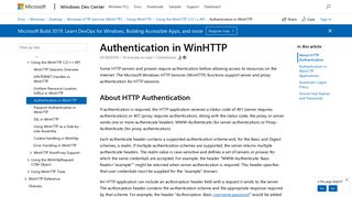 
                            1. Authentication in WinHTTP - Windows applications | Microsoft Docs