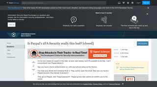 
                            7. authentication - Is Paypal's 2FA Security really this bad ...