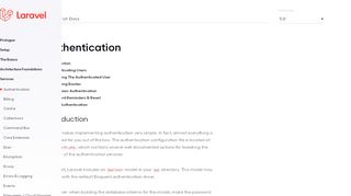 
                            2. Authentication - Laravel - The PHP Framework For Web Artisans