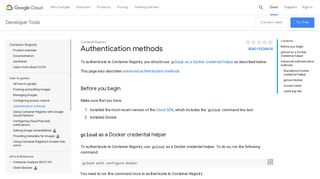 
                            13. Authentication methods | Container Registry | Google Cloud