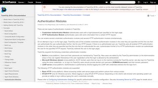 
                            6. Authentication Modules - TeamCity 2018.x Documentation - Confluence