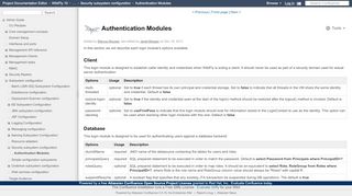 
                            1. Authentication Modules - WildFly 10 - Project Documentation Editor