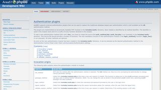 
                            2. Authentication plugins - phpBB Development Wiki