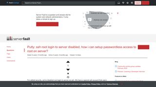 
                            10. authentication - Putty: ssh root login to server disabled, how i ...