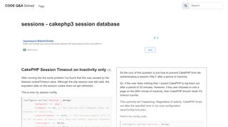 
                            11. authentication save to - CakePHP Session Timeout on Inactivity only ...