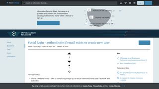 
                            8. authentication - Social login - authenticate if email exists or ...