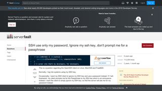 
                            5. authentication - SSH use only my password, Ignore my ssh key, don ...