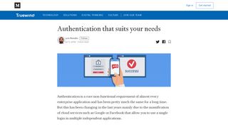 
                            11. Authentication that suits your needs – Truewind – Medium