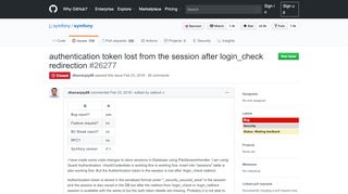 
                            11. authentication token lost from the session after login_check redirection ...