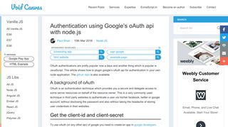 
                            12. Authentication using Google's oAuth api with node.js | Void Canvas