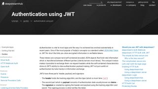 
                            11. Authentication using JWT - deepstreamHub