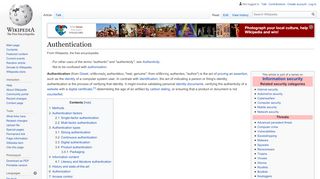 
                            13. Authentication - Wikipedia