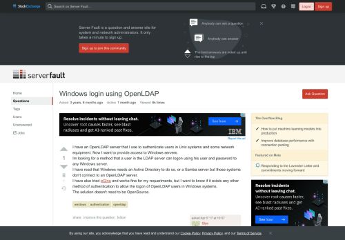 
                            4. authentication - Windows login using OpenLDAP - Server Fault
