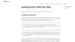 
                            7. Authentication With the SDKs - Bing Ads | Microsoft Docs