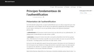 
                            8. Authentification dans Azure Active Directory | Microsoft Docs