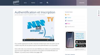 
                            6. Authentification et Inscription - Le Blog de WMaker