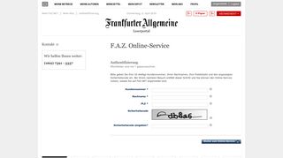 
                            10. Authentifizierung - Mein FAZ.NET