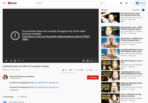 
                            13. Authentisch leben und offen mit Traurigkeit umgehen - YouTube