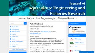 
                            4. Author Guidelines | Aquaculture Engineering and Fisheries Research