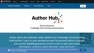 
                            8. Author Hub - Cambridge University Press