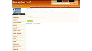 
                            1. Author Login | Sooper Articles
