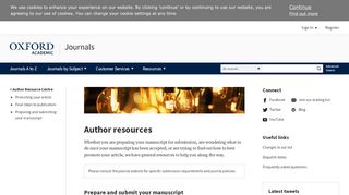
                            8. Author Resource Centre | Journals | Oxford Academic