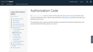 
                            3. Authorization Code | Login with Amazon - Amazon Developer