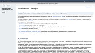 
                            7. Authorization Concepts - Apple Developer