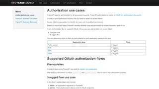 
                            12. Authorization use cases — TransConnect — page for developers