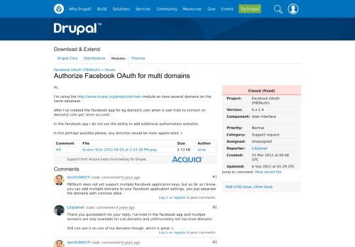 
                            5. Authorize Facebook OAuth for multi domains [#1483124] | ...
