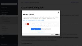 
                            8. Authorized API guide — Piwik PRO Marketing Suite 7.1 documentation