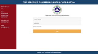 
                            12. Authorized Entry Only - Login - rccg portal