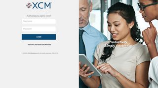 
                            2. Authorized Logins Only! - XCM - Login