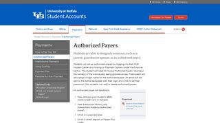 
                            11. Authorized Payers - Student Accounts - University at Buffalo