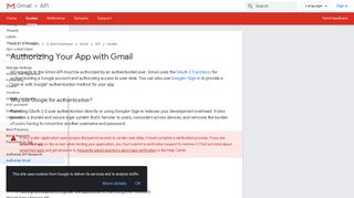 
                            12. Authorizing Your App with Gmail | Gmail API | Google Developers