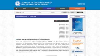 
                            9. Authors - Journal of the Korean Association of Oral and Maxillofacial ...