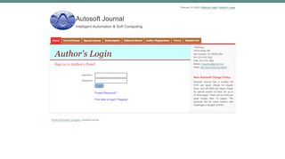 
                            9. Author's Login - Autosoft Journal
