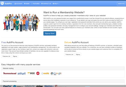 
                            5. AuthPro: Login, password protection and membership management ...