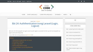 
                            4. Auththentication trong Laravel (Login, Logout) - Toidicode.com