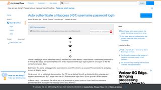 
                            1. Auto authenticate a htaccess (401) username password login - Stack ...