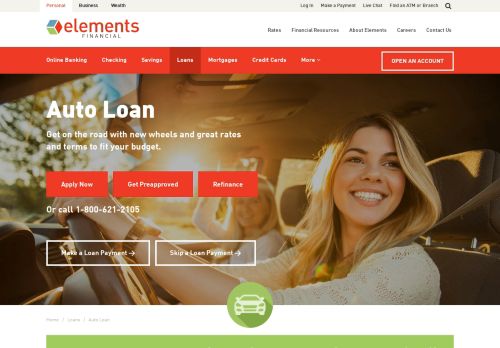 
                            8. Auto Loan | Elements Financial