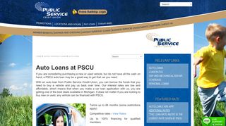 
                            9. Auto Loans - Public Service Credit Union