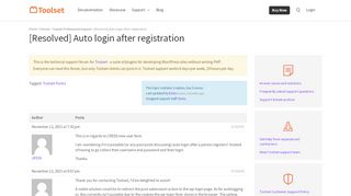 
                            9. Auto login after registration - Toolset